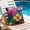 Multicolor474, variant on Tuvgenk Summer Waterproof Outdoor Pillow Cover 18x18 for Patio Sofa, Bright Floral Print Cushion Case for Garden