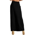 thumbnail image 3 of Zenana Women & Plus Relaxed Drawstring Waist Draped Basic Maxi Skirts with Side Pockets, 3 of 6