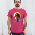 thumbnail image 4 of Full Moon Bigfoot T-shirt Hiking Sasquatch Hide and Seek Champion Men's Tee, 4 of 7