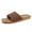 Coffee, variant on WIZUTIZ Shower Shoes Women Walking Comfort Retro Slides for Women Summer Slide Sandals Platform Heels Slip on Sandals Beach Shower Shoes Indoor with Arch Support Slippers for Lady