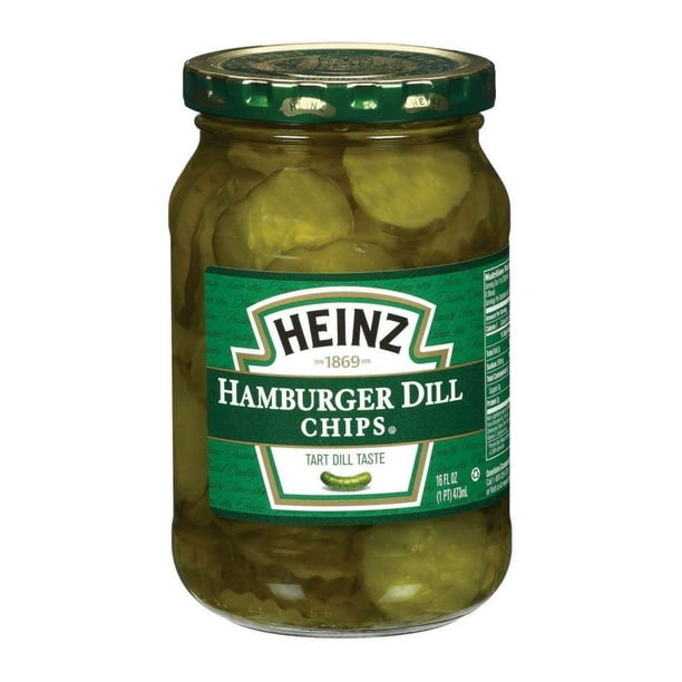 Heinz Hamburger Dill Sliced Pickles, 16 Fluid Ounces(Price/Case