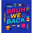 thumbnail image 4 of Bruh, We Back Back To School Adult Natural Crew Neck Short Sleeve Tee-XXL, 4 of 4