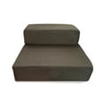 thumbnail image 2 of Flmtop 2-Step Mesh Folding Pet Dog Ramp Stairs Puppy Cat Animal Mat Bed House Cushion Light Coffee, 2 of 9