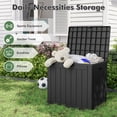 thumbnail image 2 of Bifanuo 31 Gallon Deck Box, Resin Outdoor Storage Box, Waterproof and UV Resistant Lightweight Storage Deck Box for Garden Tools, Supplies, Toys, Set of 2, 2 of 7