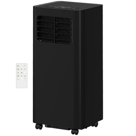 Resenkos 10000 BTU Mobile Air Conditioner, 441 Sq. Ft., AC Unit with Dehumidifier, Sleep, Window Kit, Black