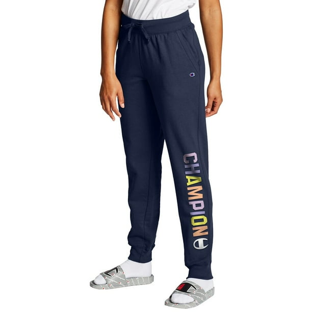 Champion Womens Powerblend Fleece Joggers, XS, Colored Athletic Navy - Walmart.com - Walmart.com