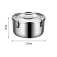 thumbnail image 4 of Boîte de Pique-Nique en Acier Inoxydable, Boîte de Rangement et de Conservation Scellée et Étanche, 4 of 9