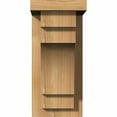 thumbnail image 2 of 5 1/2"W x 8"D x 12"H Mediterranean Smooth Corbel w/Backplate, Western Red Cedar, 2 of 9