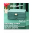 thumbnail image 2 of Estuche Xtellar Caja Organizador Joyero Joyas Joyería Aretes Retro Color Verde, 2 of 5