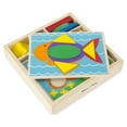 thumbnail image 5 of Melissa & Doug Beginner Wooden Pattern Blocks Educational Toy With 5 Double-Sided Scenes and 30 Shapes, 5 of 10