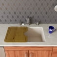 thumbnail image 3 of ALFI brand AB2420UM-B Biscuit 24" Undermount Single Bowl Granite Composite Kitchen Sink, 3 of 11