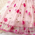 thumbnail image 6 of Utlike Girls Dresses Floral Embroidery Dress With Bow Tie Puffed Sleeves Casual Party For Kids Elegant Sundress Size 5 Years-6 Years, 6 of 9