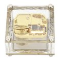 thumbnail image 4 of Eddwiin Musical Box - Acrylic Cubic Musical Box Windup Music Box with Gold Plated Movement Wedding Valentine Christmas Birthday Gift, 4 of 8