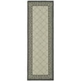thumbnail image 6 of SAFAVIEH Courtyard Gaus Geometric Indoor/Outdoor Area Rug, 2' x 3'7", Sand/Black, 6 of 10