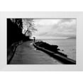 thumbnail image 3 of Erin Berzel 4x24 White Modern Wood Framed Wall Art Titled - Walking in the Rain, 3 of 5