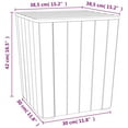 thumbnail image 2 of vidaXL Patio Table Outdoor Furniture Coffee Table for Balcony Polypropylene, 2 of 6