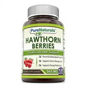 Pure Naturals Hawthorn Berries 565 Mg 120 Capsules
