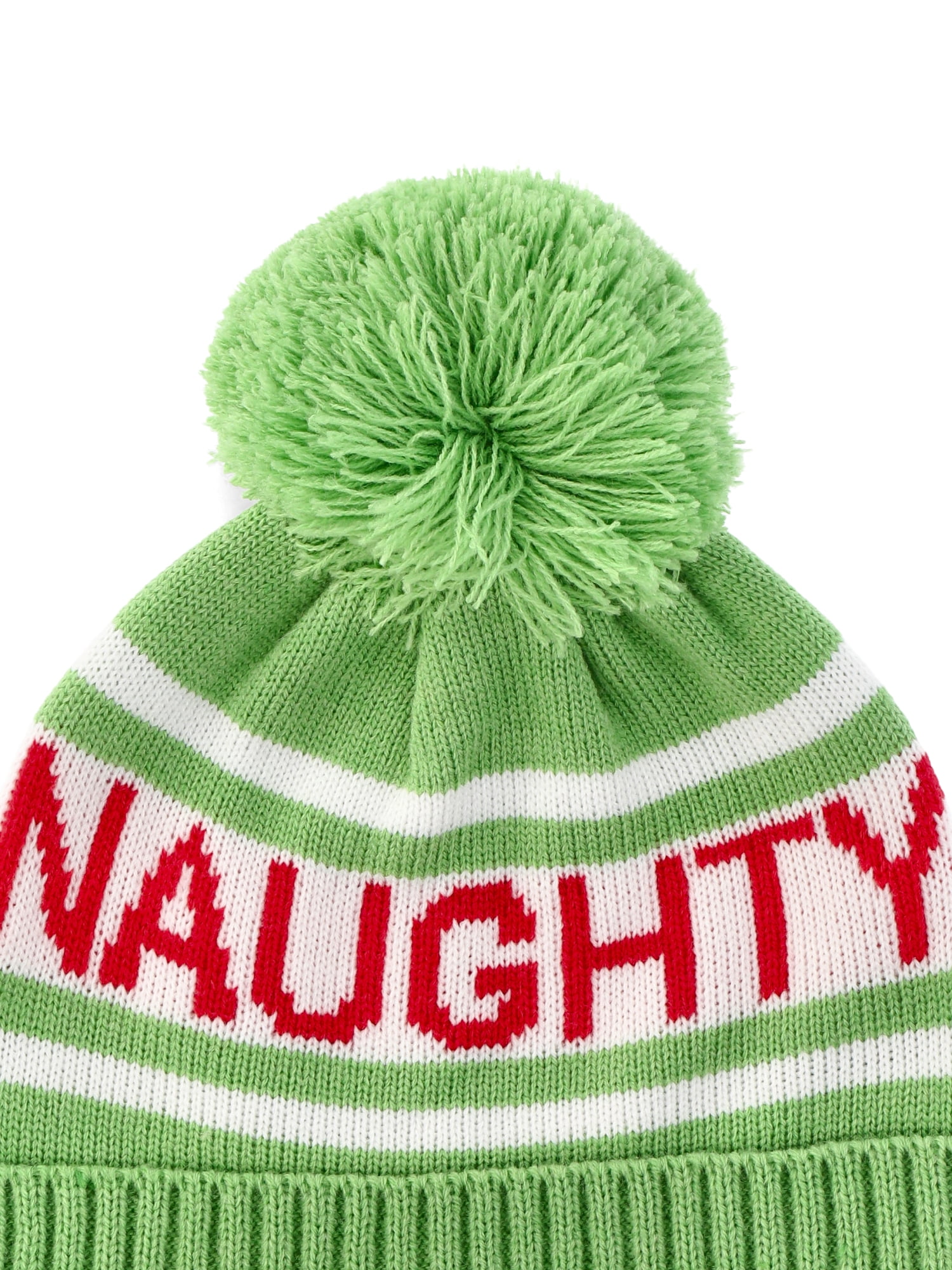 Green and White Naughty or Nice Cap Naughty or Nice Christmas Hat, Custom Party Hat - Etsy main image 4