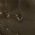 thumbnail image 3 of Pemberly Row Simili Cuir Tufté Tête de Lit King California en Marron, 3 of 4