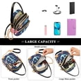 thumbnail image 5 of FORMRS Crossbody Bag for Women Quilted Travel Shoulder Cell Phone Purse with Chain Strap Handbag, Blue Anchor, 5 of 7