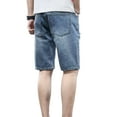 thumbnail image 5 of NKZNKZ Denim Shorts Jean Shorts for Men Denim Utility Short Mens Jean Shorts Ripped jeans Fashion Mens Casual Jean Shorts 4 pockets SIZE 36, 5 of 7
