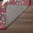 thumbnail image 3 of My Magic Carpet 2.5'x10' Machine Washable Non-Slip Kitchen Hallway Runner Rug - Ramage Maroon, 3 of 5