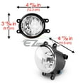 thumbnail image 6 of Pair 80W LED Fog Light Clear Len Replacement Upgrade 08-10 Toyota Highlander T5, 6 of 8