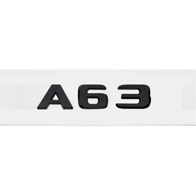 ZWP Car Rear Trunk Sticker Emblem ABS Tail Number Badge Decal Compatible With Mercedes Benz A63 A200 A220 A250 A260