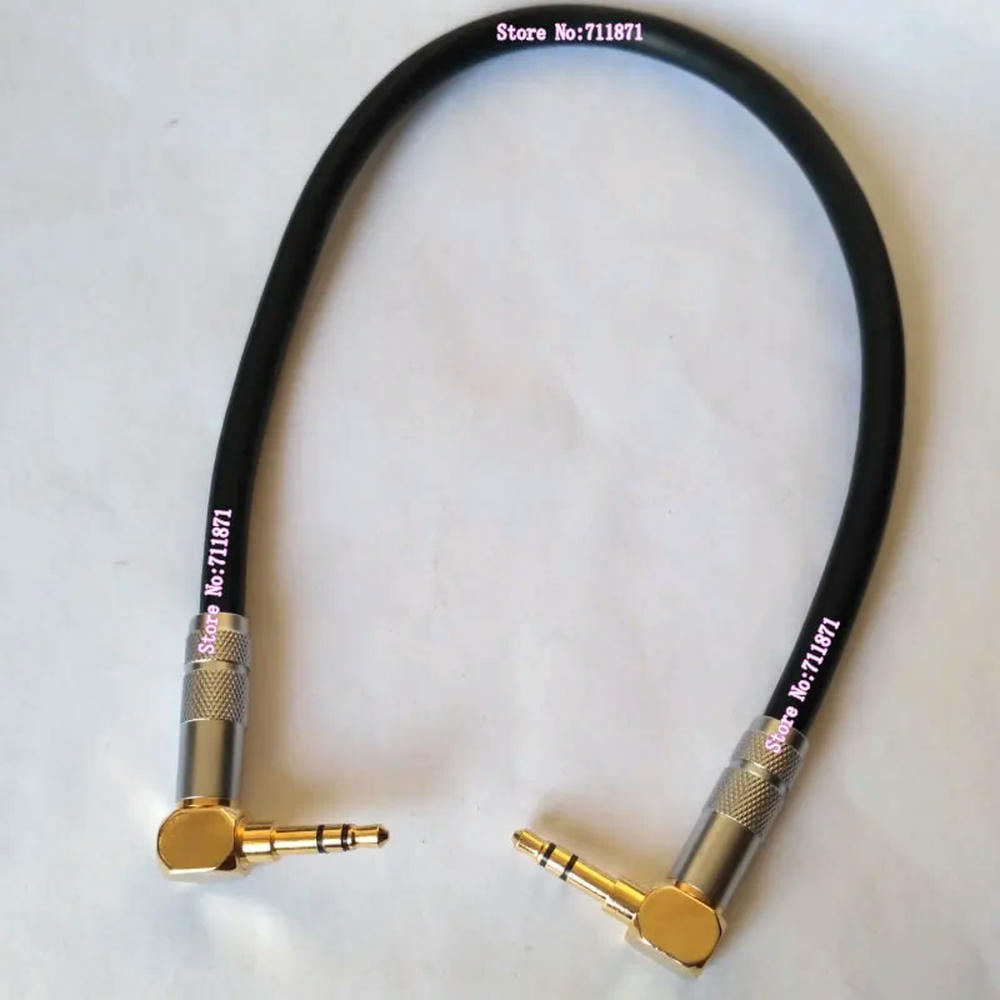 FOR Right Angle 1/8 TRS stereo 3.5 Male to Male Audio cable Line 90 Degree 3.5mm Audio Line Cable 3.5 Male to 3.5mm Male Audio Wire