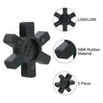 thumbnail image 3 of Uxcell 2 packs L090/L095 Jaw Coupling Insert NBR Rubber L-Jaw Coupler Set, Black, 3 of 6