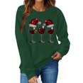 thumbnail image 3 of XuJwPNcy Womens Christmas Sweatshirt Graphic Long Sleeve Shirts Fall Trendy Christmas Tees Pullover Tops Women Winter Clothing, 3 of 5