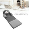 thumbnail image 4 of 2 in 1 Sofa and Sleeper Bed Adorable Cartoon Design, Lightweight and Portable Sponge Material Foldable Kids Sofa for Reading Relaxing Playing and Sleeping with a Fun Touch, 4 of 7
