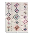 thumbnail image 3 of Soleil BR15A Native Ivory Tribal Moroccan ivory Area Rug, 5'3"x7', 3 of 10