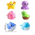 thumbnail image 2 of Baby Bath Toys with LED Lights – Ocean Animal Shaped Waterproof Flashing Sensory Toy for 1-3 Year Olds, Bathtub & Pool Play, 6-Piece Set, 2 of 5