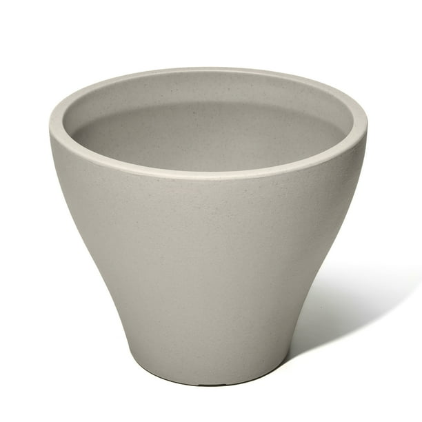 Step2 Fernway 20" Tall Concrete Round Indoor Outdoor Plastic Garden