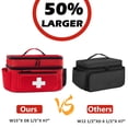 thumbnail image 6 of Travel Medicine Bag Organizer, Medical Bag Empty, Pill Bottle Organizer for Home, Large Medication Storage, Travel Carrying Case First Aid Kit Bags Empty, Emergency Kit., 6 of 7