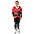 thumbnail image 3 of Naruto Shippuden Men's Akatsuki Red Cloud Ugly Christmas Sweater Button-Up Knit Cardigan, 3 of 6