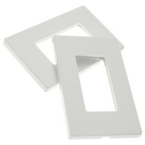 Worgeous Screwless Wall Plate White 1Pcs 4.7X3X0.2In