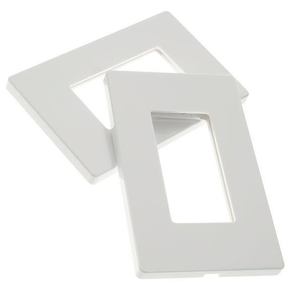 Worgeous Screwless Wall Plate White 1Pcs 4.7X3X0.2In