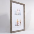 thumbnail image 3 of Lawrence Frames 4x6 Wide Border Double Matted Frame - Gallery Gray 11x14, 3 of 3
