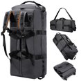 thumbnail image 2 of Bolsa de viaje plegable con ruedas para acampar al aire libre, senderismo, coche, bolsas de lona, equipaje, bolso móvil, mochila grande de almacenamiento deportivo para Fitness, 2 of 4