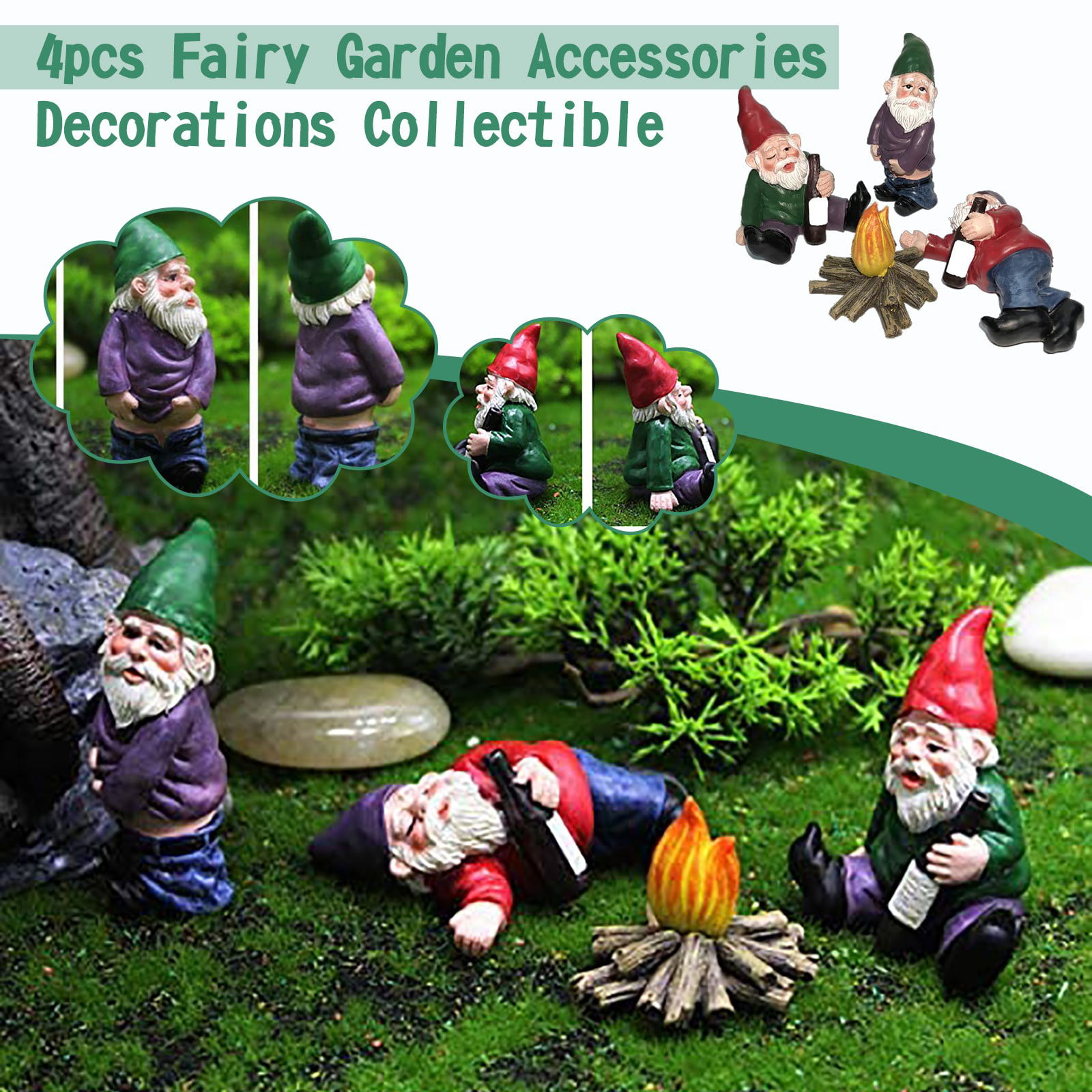 Mini Garden Gnome-Random Selection-Traditional Collectable Ornaments