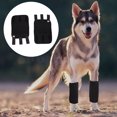 thumbnail image 5 of par de patas de perro envueltas en soporte de compresión de patas delanteras con tira de metal y cinta reflectora de seguridad, 5 of 5