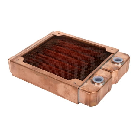 Electronic Devices Water Cooling , G1/4 Thread Liquid Heat Exchanger Red Copper for Computer