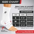 thumbnail image 6 of Sleeve Stars Ankle Brace for Sprained Ankle, Ankle Support for Women & Men, Single, White, Large, 6 of 10