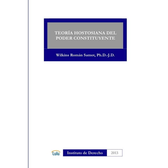 Teoria Hostosiana del Poder Constituyente, (Paperback)