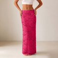 thumbnail image 2 of Unir Women Full Floral Beaded Sequin Embroidery Mesh Bodycon Maxi Skirt Fitted High Waist Slim Glam Nightclub Party Evening Casual Long Bottom 1PC S-L Plus Size Friendly, 2 of 4