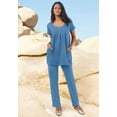 thumbnail image 4 of Roaman's Women's Plus Size Two Pocket Soft Knit Swing Tunic, 4 of 4