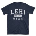 thumbnail image 1 of Lehi Utah Classic Established Men's Cotton T-Shirt, 1 of 1