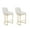 Beige - Velvet, variant on Dayalane Counter Height Bar Stools Set of 2, Velvet Upholstered Kitchen Barstools with Back and Gold Base, 26 " Modern Elegant Island Chairs for Restaurant Bar Dining Room, Beige